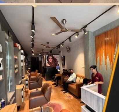 The Gracious Hair Studio DigiSpots screen installed